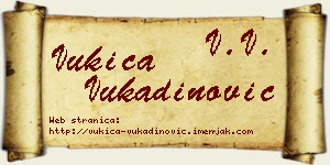 Vukica Vukadinović vizit kartica